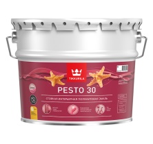 Эмаль PESTO 30 база А 9л полуматовая алкидная для внутренних и наружных работ