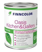 Краска OASIS KITCHEN & GALLERY А 0,9л матовая для стен и потолков