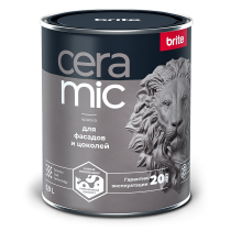 Краска Brite Ceramic для фасадов и цоколей, матовая база С 0,9 л 