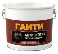 Антисептик Командор "Гаити" база РМ3 2,7л лессирующий для наружных работ по дереву