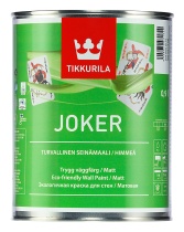 Краска Tikkurila "Джокер" (JOKER) 0,9л база А матовая латексная для стен и потолков внутри помещений