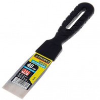 1008-04 Шпатель STAYER "ПРОФИ" нерж. с пластмасовой ручкой 40мм 1008-04 Шпатель STAYER "ПРОФИ" нерж. с пластмасовой ручкой 40мм