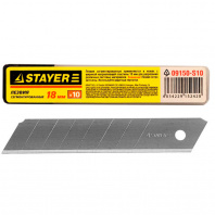 09150-S10 Лезвия Stayer "Стандарт" ,  сегментиров. 18мм., 10шт,  в боксе