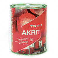Краска Акрит-12 TR 0,9л полуматовая акрилатная для внутренних работ