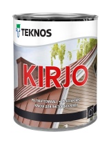Краска Teknos "Кирье" (KIRJO) база РМ3 0,9л полуматовая для листовой кровли