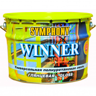 Краска Виннер С 9л глянцевая полиуретановая универсальная износоустойчивая эмаль  для наружных и внутренних работ