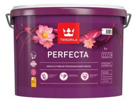 Краска PERFECTA база А 9л износостойкая глубокоматовая для стен и потолков 