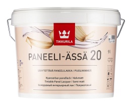 Лак Tikkurila "Панели Ясся 20" (PANEELI - ASSA 20) 9л интерьерный п/мат 
