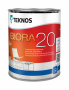 Краска Teknos "Биора 20" (BIORA 20) база РМ3 0,9л полуматовая для внутренних работ