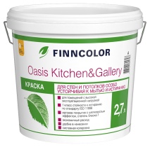 Краска OASIS KITCHEN & GALLERY С 2,7л матовая для стен и потолков