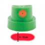 Кэп Montana (Level 5) зеленый с оранжевой вставкой 4-15см (50шт/уп)