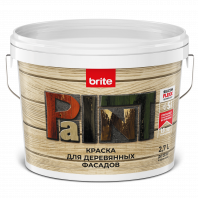 Краска Brite Flexx для деревянных фасадов база А, 2,7л 