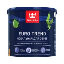 Краска EURO TREND база А 2,7л матовая для стен и обоев