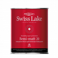 Краска Swiss Lake "Semi-matt 20" база С 9л п/мат для влажных помещений