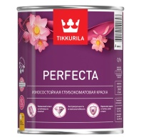 Краска PERFECTA база А 0,9л глубокоматовая для стен и потолков 