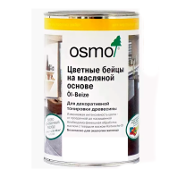 Цветные бейцы на маслянной основе OSMO (Oel-Beize Lichtgrau) 3518 СВЕТЛО-СЕРЫЙ д/внутр. работ 0,22л 