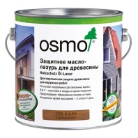 Защитное масло-лазурь для древесины OSMO (Holzschutz Ol-lazur) 900 белое д/наруж. работ 0,125л