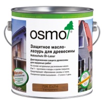 Защитное масло-лазурь для древесины OSMO (Holzschutz Ol-lazur) 702 лиственница д/наруж. работ 2,5л