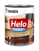 Лак Teknos "Хело Аква 80" (Helo Aqua 80) 0,9л глянцевый для внутренних и наружных работ 