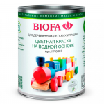 Краска для деревянных игрушек BIOFA (8005) 8005534 Голубая 0,125л  