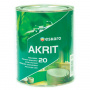 Краска Акрит-20 TR 0,9л полуматовая акрилатная влагостойкая для внутренних работ