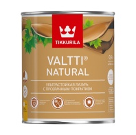 Лазурь Tikkurila "Валти Натурал"(VALTTI NATURAL) 0,9л п/гл ультрастойкая с прозрачным покрытием для наружных работ