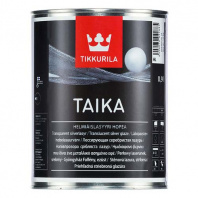 Краска Tikkurila "Тайка" (TAIKA) 0,9л Серебристая лазурь HL на акрилатной основе для стен в сухих помещениях