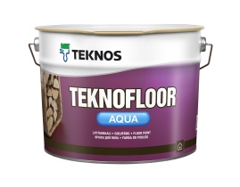 Краска Teknos "Текнофлор Аква" (TEKNOFLOOR Aqua) база РМ3 9л полуглянцевая для пола