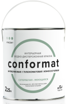 Краска Конформат (Conformat) база С 2л совершенно матовая Краска для стен и потолков