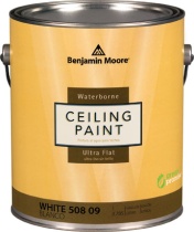 Краска Benjamin Moore "Ватерборн слинг пейнт 508" (Waterborne Celling Paint 508) кварта мат для потолка