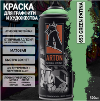 Краска-аэрозоль A 653 Green Patina 400мл