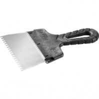 10078-15-04 Шпатель "МАСТЕР" нерж. зубчатый 150мм 4*4мм Зубр 10078-15-04 Шпатель "МАСТЕР" нерж. зубчатый 150мм 4*4мм Зубр