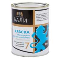 Краска Командор "Бали" база А 0,9л матовая для стен и потолков