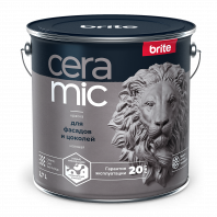 Краска Brite Ceramic для фасадов и цоколей, матовая база С 2,7 л 