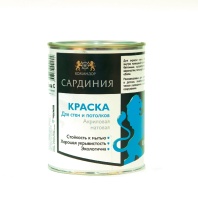 Краска Командор "Сардиния" база С 0,9л совершенно матовая, влагостойкая для стен и потолков