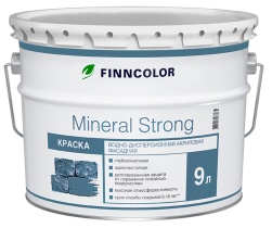 Краска Mineral Strong база (Tikkurila)MRA 9л совершенно матовая щелочестойкая для фасадов