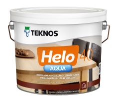 Лак Teknos "Хело Аква 40" (Helo Aqua 40) 2,7л полуглянцевый для внутренних и наружных работ 