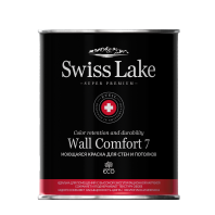 Краска Swiss Lake "Wall Comfort 7" база С 0,9л матовая для внутренних работ