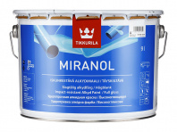 Краска Tikkurila "Миранол-тикс" (MIRANOL) 9л база А высокоглянцевая ударостойкая алкидная для деревянных и металлических поверхностей