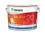 Краска Teknos "Биора 20" (BIORA 20) база РМ3 9л полуматовая для внутренних работ