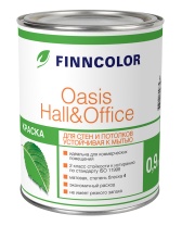 Краска OASIS HALL & OFFICE С 0,9л глубоко матовая для стен и потолков