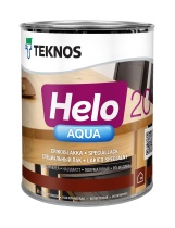 Лак Teknos "Хело Аква 20" (Helo Aqua 20) 0,9л полуматовый для внутренних и наружных работ 