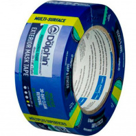 02-4-01-EN Малярная лента 48мм*25м Dolphin для наружных работ синяя