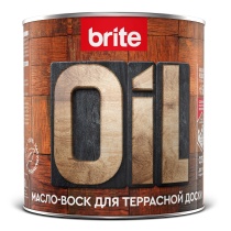 Масло-воск BRITE FLEXX для террасной доски бесцветное, 0,75 л 