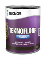 Краска Teknos "Текнофлор Аква" (TEKNOFLOOR Aqua) база РМ3 0,9л полуглянцевая для пола
