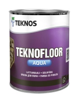 Краска Teknos "Текнофлор Аква" (TEKNOFLOOR Aqua) база РМ3 0,9л полуглянцевая для пола