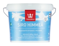 Краска Tikkurila "Сиро мат плюс" (SIRO HIMMEA) 2,7л база А матовая водоразбавляемая для потолка в сухих помещениях