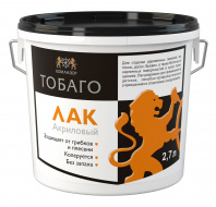 Лак Командор "Тобаго" база 3 2,7л матовый, для внутренних работ