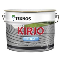 Краска Teknos "Кирье Аква" (KIRJO Aqua) база РМ1 9л матовая для листовой кровли