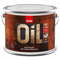 Масло-воск BRITE FLEXX для террасной доски бесцветное, 9 л 